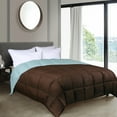 thumbnail image 1 of BNM Reversible Comforter, Full/Queen, Choco-Sky Blue, 1 of 11