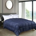thumbnail image 1 of BNM Reversible Comforter, Full/Queen, Navy Blue, 1 of 10