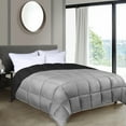 thumbnail image 1 of BNM Reversible Comforter, Twin/Twin XL, Black-Gray, 1 of 11