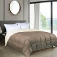 thumbnail image 1 of BNM Reversible Comforter, Twin/Twin XL, Ivory-Taupe, 1 of 11
