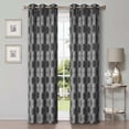 thumbnail image 1 of BNM Ribbon Blackout Curtains, Set of 2, 42" x 108", Grey, 1 of 6