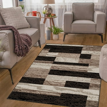 BNM Rockwood Area Rug or Runner, 8' x 10', Chocolate