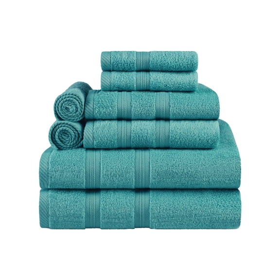 BNM Smart Dry Cotton Bath, Hand, Face Towel Set, Turquoise