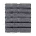 thumbnail image 1 of BNM Smart Dry Premium 6 Piece Cotton Hand Towel Set, Grey, 1 of 5