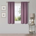 thumbnail image 1 of Bkue Nile Mills Modern, Classic Solid Semi Blackout Curtains, Set of 2, 26" x 63", Wisteria, 1 of 9