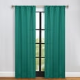 thumbnail image 1 of Bkue Nile Mills Modern, Classic Solid Semi Blackout Curtains, Set of 2, 36" x 84", Cerulean Blue, 1 of 11