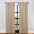 thumbnail image 1 of Bkue Nile Mills Modern, Classic Solid Semi Blackout Curtains, Set of 2, 36" x 84", Smoked Ash, 1 of 11
