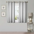 thumbnail image 1 of Bkue Nile Mills Modern, Classic Solid Semi Blackout Curtains, Set of 2, 42" x 63", White, 1 of 8