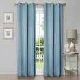 thumbnail image 1 of BNM Solid Blackout Curtains, Set of 2, 42" x 96", Light Blue, 1 of 6
