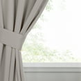 thumbnail image 1 of Bkue Nile Mills Modern, Classic Solid Semi Blackout Curtains, Set of 2, 46" x 108'', Chrome, 1 of 14