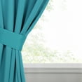 thumbnail image 1 of Bkue Nile Mills Modern, Classic Solid Semi Blackout Curtains, Set of 2, 46" x 84'', Aqua, 1 of 14