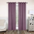 thumbnail image 1 of Bkue Nile Mills Modern, Classic Solid Semi Blackout Curtains, Set of 2, 52" x 108", Wisteria, 1 of 9