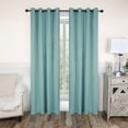 thumbnail image 1 of BNM Solid Blackout Curtains, Set of 2, 52" x 84", Green Lily, 1 of 9