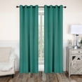 thumbnail image 1 of Bkue Nile Mills Modern, Classic Solid Semi Blackout Curtains, Set of 2, 52" x 96", Cerulean Blue, 1 of 9