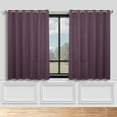 thumbnail image 1 of Bkue Nile Mills Modern, Classic Solid Semi Blackout Curtains, Set of 2, 70" x 63", Wisteria, 1 of 11
