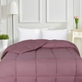 thumbnail image 1 of BNM Solid Comforter Down Alternative Bedding, Full, Mauve, 1 of 8
