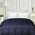 thumbnail image 1 of BNM Solid Comforter Down Alternative Bedding, Full, Navy Blue, 1 of 8