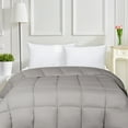 thumbnail image 1 of BNM Solid Comforter Down Alternative Bedding, Full, Silver, 1 of 8