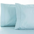 thumbnail image 1 of BNM Solid Cotton Blend Pillowcase Set, Standard, Light Blue, 1 of 3