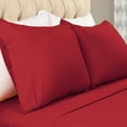 thumbnail image 1 of BNM Solid Flannel Cotton Pillowcases, Set of 2, King, Burgundy, 1 of 3