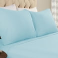 thumbnail image 1 of BNM Solid Flannel Cotton Pillowcases, Set of 2, Standard, Light Blue, 1 of 4