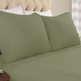 thumbnail image 1 of BNM Solid Flannel Cotton Pillowcases, Set of 2, Standard, Sage, 1 of 3