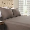 thumbnail image 1 of BNM Solid Flannel Cotton Sheet Set, King, Gray, 1 of 8