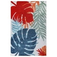 thumbnail image 1 of BNM Tropical Leaves Indoor Outdoor Area Rug, 4' x 6', Multicolor, 1 of 8