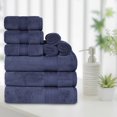 thumbnail image 1 of BNM Turkish Cotton Heavyweight 9 Piece Towel Set, Crown Blue, 1 of 5