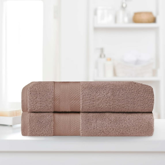 BNM Turkish Cotton Heavyweight Bath Sheet Set, Taupe