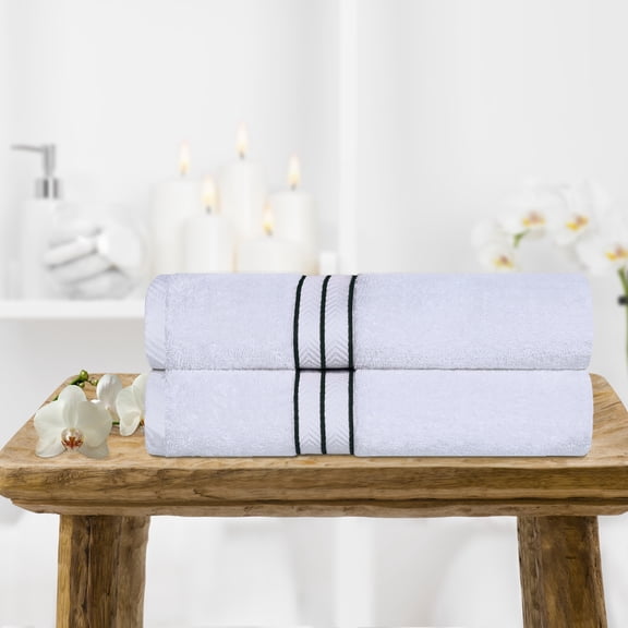 BNM Turkish Cotton Luxury Bath Towel Set of 2, Teal