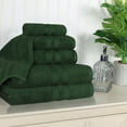 thumbnail image 1 of BNM Ultra-Soft Cotton 6 Piece Assorted Towel Set, Forest Green, 1 of 9