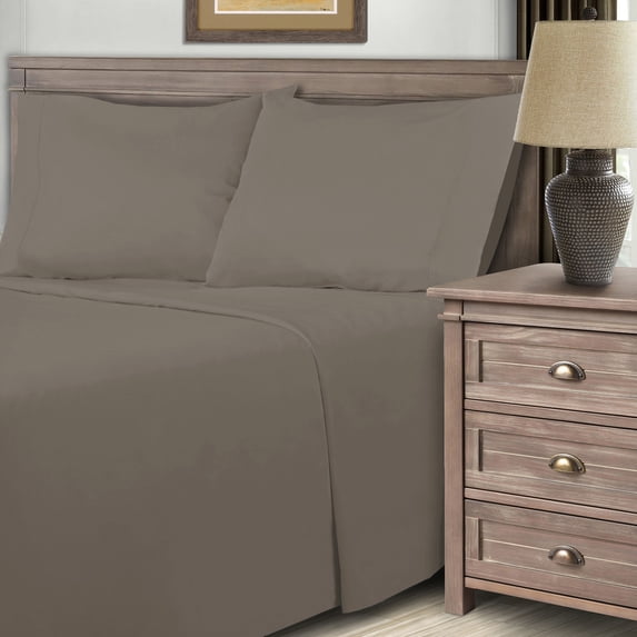 BNM Ultra Soft Deep Pocket 600 thread Count Solid Cotton Blend Bed Sheet Set