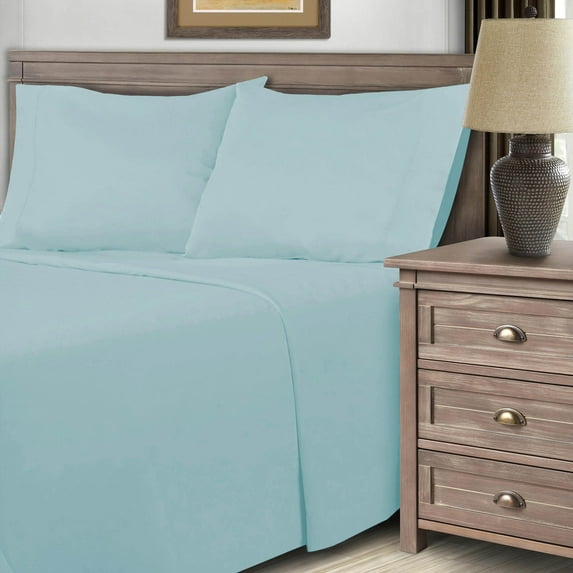 BNM Ultra Soft Deep Pocket 600 thread Count Solid Cotton Blend Bed Sheet Set