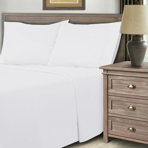 BNM Ultra Soft Deep Pocket 600 thread Count Solid Cotton Blend Bed Sheet Set