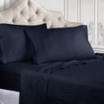 thumbnail image 1 of BNM Ultra Soft Deep Pockets 400 Thread Count Egyptian Cotton Stripe Sheet Set, 1 of 9
