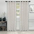 thumbnail image 1 of BNM Venetian Damask Jacquard Curtains, Set of 2, 42" x 96", Ivory, 1 of 5
