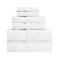 thumbnail image 1 of BNM Zero Twist Cotton 6 Piece Assorted Towel Set, White, 1 of 4