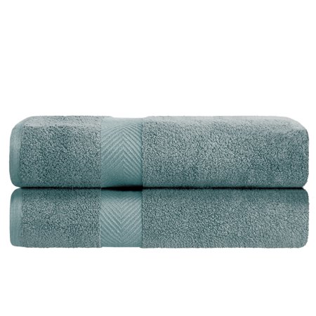 BNM Zero Twist Cotton Bath Towels Set of 2, Jade