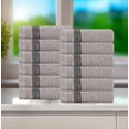 thumbnail image 1 of BNM Zero Twist Cotton Face Towel Washcloth Set of 12, Gray, 1 of 11