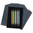 thumbnail image 1 of BNNG 100 Sheets Black Carbon Paper for Tracing On Fabric | Carbon Paper for Tracing on Wood & Canvas, Tracing Paper for Drawing Sewing Patterns, 5 Stylus, Graphite Transfer Paper, 1 of 2