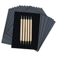 thumbnail image 1 of BNNG 100 Sheets Black Carbon Paper for Tracing On Fabric | Carbon Paper for Tracing on Wood & Canvas, Tracing Paper for Drawing Sewing Patterns, 5 Stylus, Graphite Transfer Paper, 1 of 4