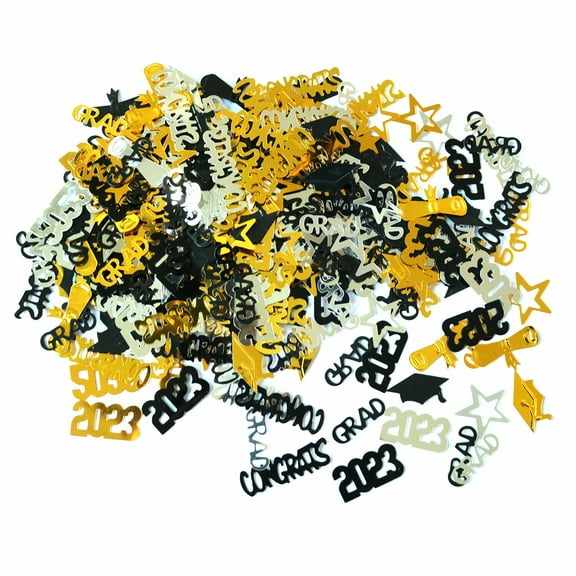 BNNG 1000 Pieces 2024 Graduation Confetti Class of 2024 Graduation Party Decorations Graduation Diploma Confetti Decorations for Grad Anniversary Party(Gold, Silver, Black, Blue, 2024 Style)