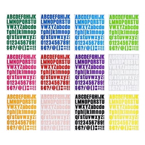 BNNG 12 Sheets Iron on Letters for Clothing, 12 Colors Heat Transfer Vinyl Patches PU Alphabets Sticker T-Shirt Hat Pillow Backpack Printing DIY Crafts Decorations