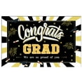 thumbnail image 1 of BNNG 180x110 Cm |Graduation Decorations Class of 2024, Graduation Banner Backdrop Centerpieces Tablecloth , Black Gold CONGRATS GRAD Hanging Banner Backdrop Table Decorations, 1 of 2