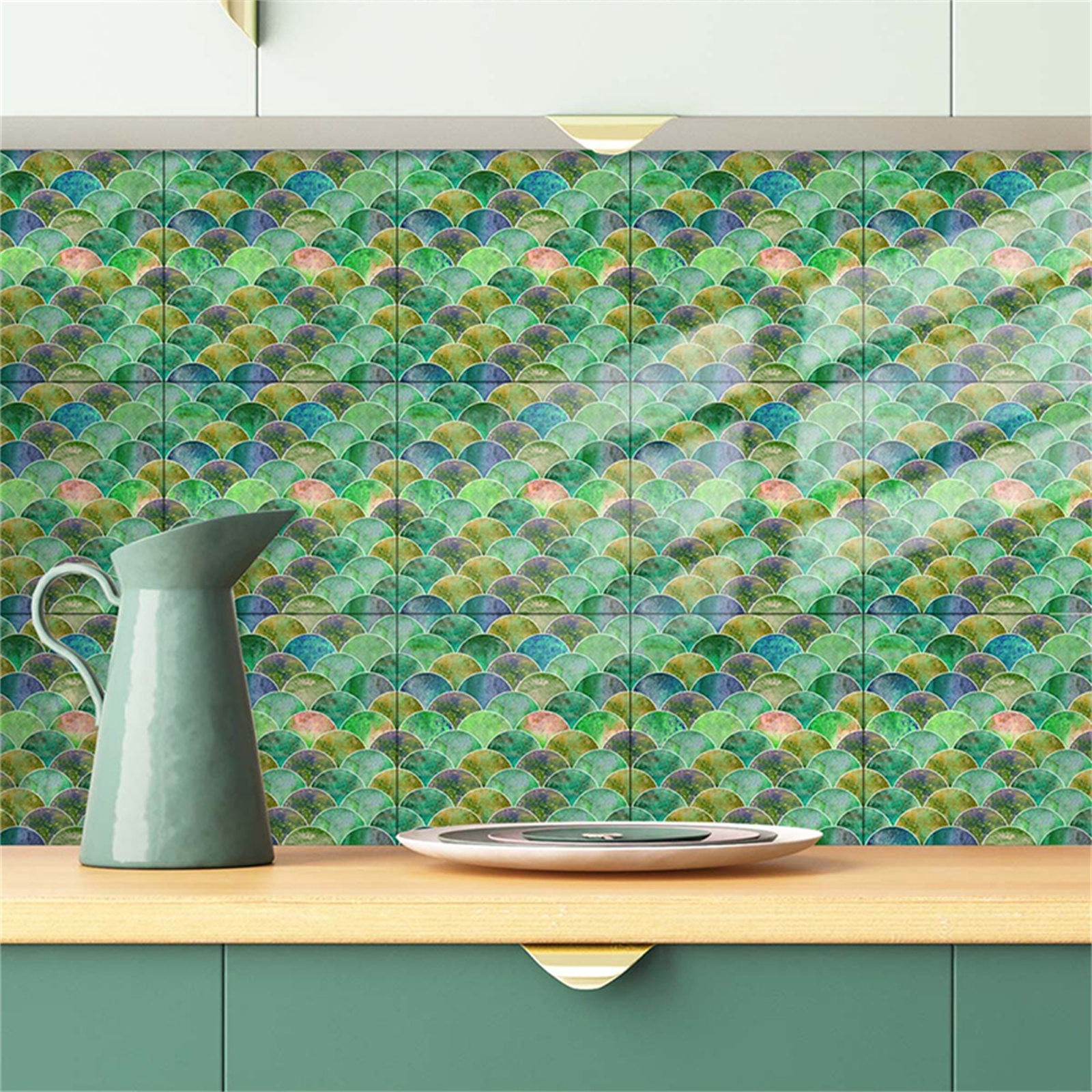 BNNG 1Set 6pc Self-Adhesive DIY Stickers Peel and Stick Wallpaper Self ...