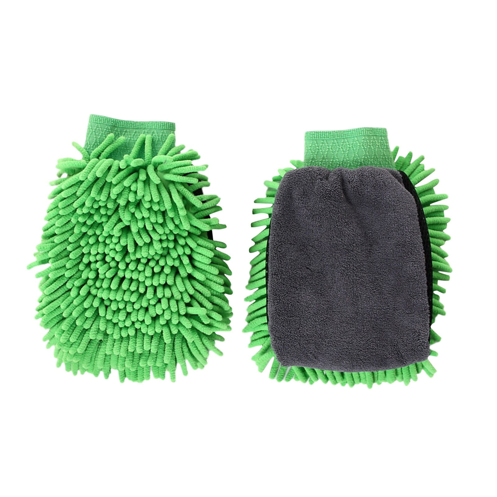 BNNG 2 Pack Car Wash Mitt Microfiber Chenille Car Wash Mitt Scratch Free for Cars Cleaning,Home Cleaning Mitts Car Cleaning Hand Car Clean Tire Wheel Brush Sponge Car Interior Cleaning Brush