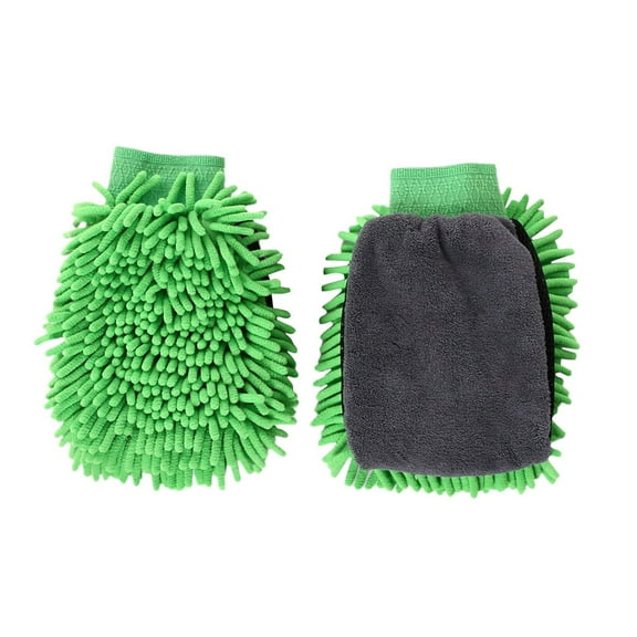 BNNG 2 Pack Car Wash Mitt Microfiber Chenille Car Wash Mitt Scratch Free for Cars Cleaning,Home Cleaning Mitts Car Cleaning Hand Car Clean Tire Wheel Brush Sponge Car Interior Cleaning Brush