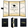 thumbnail image 1 of BNNG 2024 Graduation Guest Book Alternative Signature Congrats Certificate Black Gold Class of 2024 Graduation Party Supplies Guest Book for College High School Unique Graduation Gift for Friends, 1 of 4