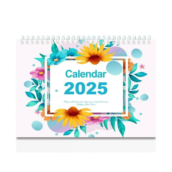 BNNG 2025 Standing Desk Calendar Monthly Planner with Spiral Binding -Small Desk Calendar 9" x 7",Monthly Flip Desktop Style with To Do List, Your Personal Desk Organizer for Home Office